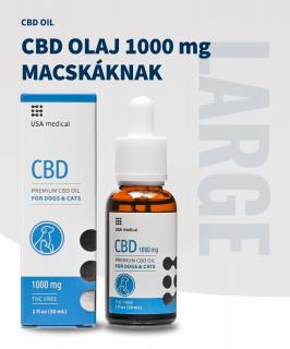 CBD Olaj kutya, macska 1000 mg