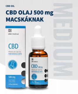 CBD Olaj kutya, macska 500 mg