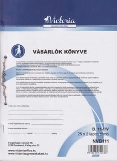 Vásárlók könyve, A/4, 25x2 lap