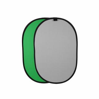1x1.5m Chroma-key Green/halványszürke összecsukható háttér