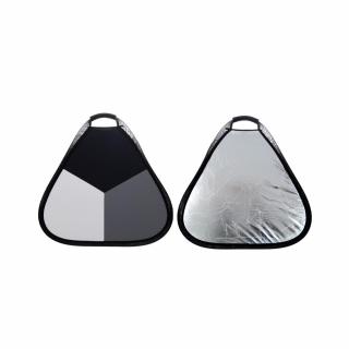 4 in 1 trichromatic reflektor és ezüst derítőlap markolattal 60cm
