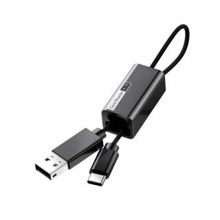 Baseus Pedant TF / MicroSD memóriakártya olvasó fekete 2in1