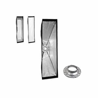 Bowens softbox 30x120cm alumínium gyűrű adapterrel