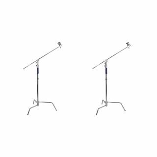 C-stand boom állvány 3m + 1.25m rozsdamentes acélból - 2db