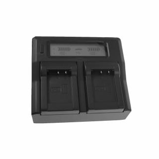 Dupla utángyártott Sony NP-FP/FH/FV hálózati töltő LCD kijelzővel