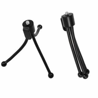 Flexibilis mini tripod fekete, 1/4'' csatlakozással