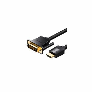 HDMI - DVI (24+1) kábel Vention ABFBF 1m, 4K 60Hz/ 1080P 60Hz (Fekete)