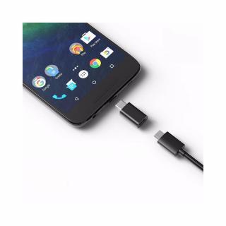 Micro USB - USB Type C OTG USB átalakító adapter fekete