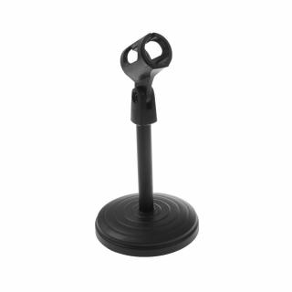 Mini asztali mikrofonállvány kör talppal 22cm