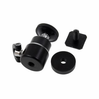 Mini gömbfej 1/4-es csatlakozással, vakupapucs adapterrel (UB3)