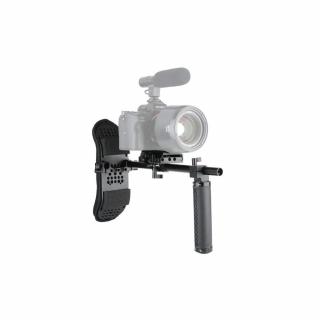 NICEYRIG egykezes bőr fogantyú, markolat és mellkas stabilizátor támasztó rendszer DSLR és MILC kamerákhoz (379)