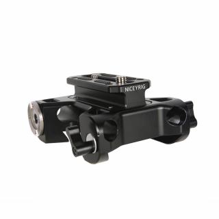 NICEYRIG Riser Baseplate Arri Rosette-vel (Arri Style) és dupla rúd bilinccsel (15 mm) (513)