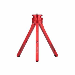 PULUZ alumínium asztali állvány, mini tripod piros (PU601R)