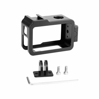 PULUZ alumínium cage, keret vakupapucs foglalattal DJI Osmo Action 4/3 akciókamerákhoz (PU928B)