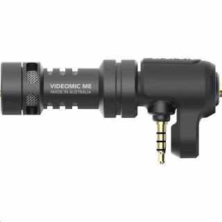 RODE Videomic ME mini kondenzátor mono videómikrofon, TRRS csatlakozó, fejhallgató kimenet
