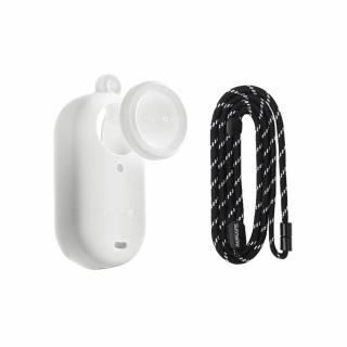 Sunnylife szilikon tok pánttal Insta360 GO 3S-hez (fehér) (G3S-BHT837-W)
