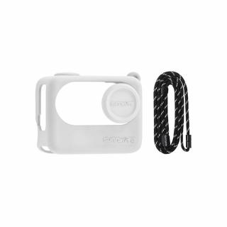 Sunnylife szilikon tok pánttal Insta360 GO 3S-hez (fehér) (G3S-BHT838-W)