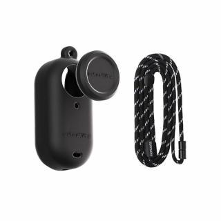 Sunnylife szilikon tok pánttal Insta360 GO 3S-hez (fekete) (G3S-BHT837-D)