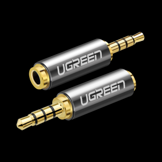 Ugreen 2.5 mm-es mikro jack (dugasz) és 3.5 mm-es mini jack (aljzat) audio átalakító adapter (20501)