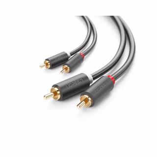 Ugreen 2x RCA (Cinch) - 2x RCA (Cinch) AV104 kábel 1m (fekete)
