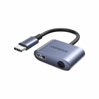 UGREEN CM231 audioadapter USB-C - mini jack 3,5 mm (szürke)