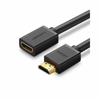 Ugreen HDMI (aljzat) - HDMI (csatlakozó) hosszabbító kábel 4K 10,2 Gbps 340Mhz 0.5m fekete (HD107 10140)