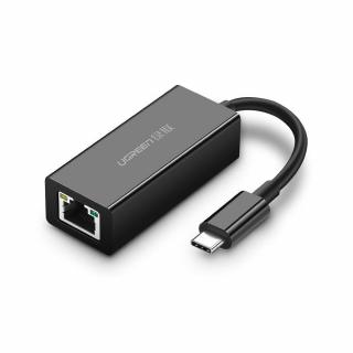 Ugreen USB Type C 1000Mbps Gigabit külső hálózati adapter fekete (50307)