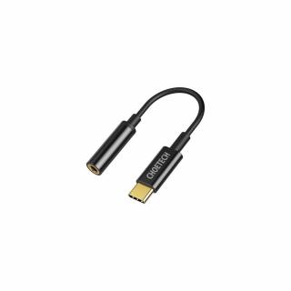 USB-C - Jack 3.5mm Audio Jack adapter Choetech AUX003 USB-C 3,5 mm-es  (fekete) DAC kábel