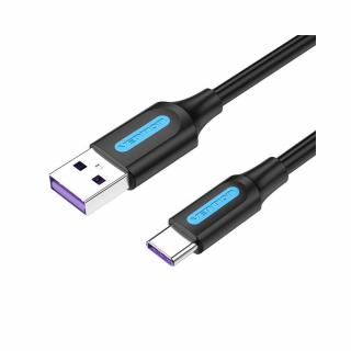 Vention CORBD 5A 0.5m USB-A - USB-C kábel fekete