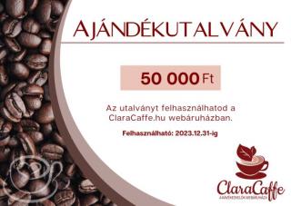 50.000 Ft-os ClaraCaffe ajándékutalvány
