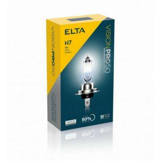 ELTA Vision Pro +50% H7 12V 55W autó izzó, 2 db/csomag