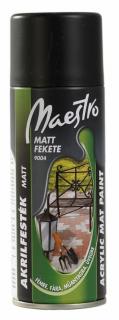 Maestro Festék akril matt fekete 400ml 9004