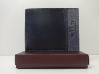 Férfi pénztárca: sötétkék-kék bőr (1102335)