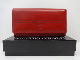 Keretes női pénztárca: piros bőr (1104070)