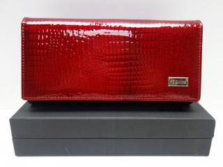 Keretes női pénztárca: piros bőr (1135491)