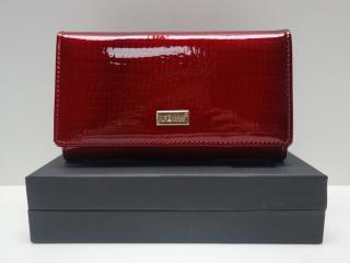 Keretes női pénztárca: piros bőr (1135751)
