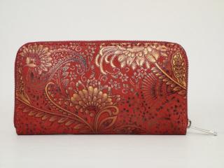 Női pénztárca: piros bőr (1161676)