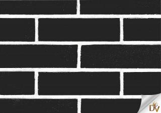 BRICK BLACK / FEKETE TÉGLA - 45cm x 5m