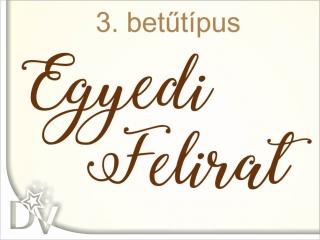 Egyszavas feliratkérõ 3 - saját nevekhez, egyedi feliratokhoz