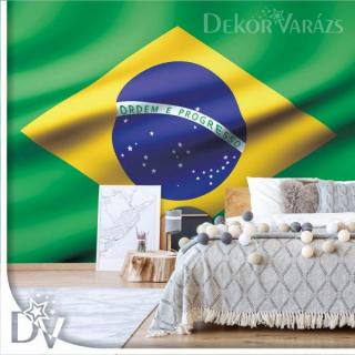 Fotótapéta - Brazil 3D zászló