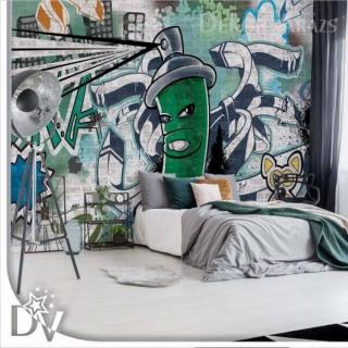 Fotótapéta - Graffiti Sfat Art zöld