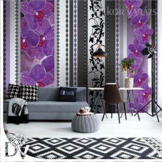 Fotótapéta - Luxus Virágos design lila Orchideákkal