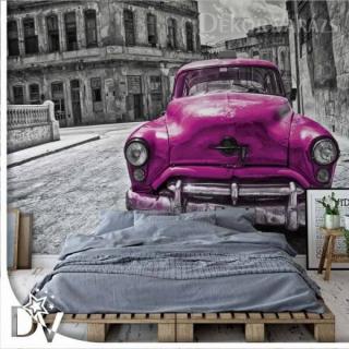 Fotótapéta - Vintage autó KubaHavana Pink