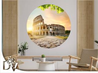 Matrica - Olaszország - Colosseum - Öntapadós kör kép