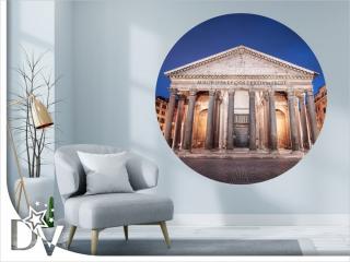 Matrica - Olaszország - Római Pantheon - Öntapadós kör kép