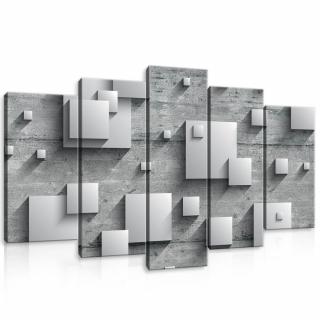 Vászonkép - Absztrakt négyzetek betonon (10285S17)