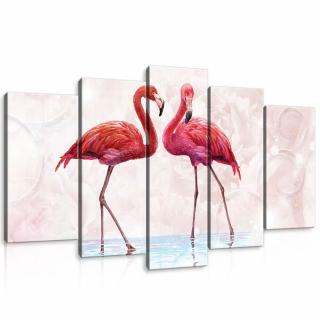 Vászonkép - Flamingók (10199S17)