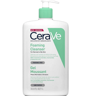 CeraVe Habzó tisztító gél normál és zsíros bőrre 1L
