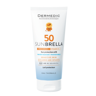 Dermedic Sunbrella BABY Napfényvédő tej gyermekeknek és babáknak SPF50 100ml