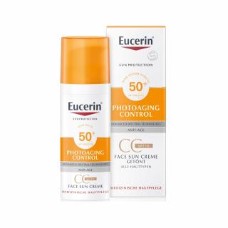 Eucerin Sun Photoaging Control Színezett napozó krém arcra medium SPF50+ 50ml